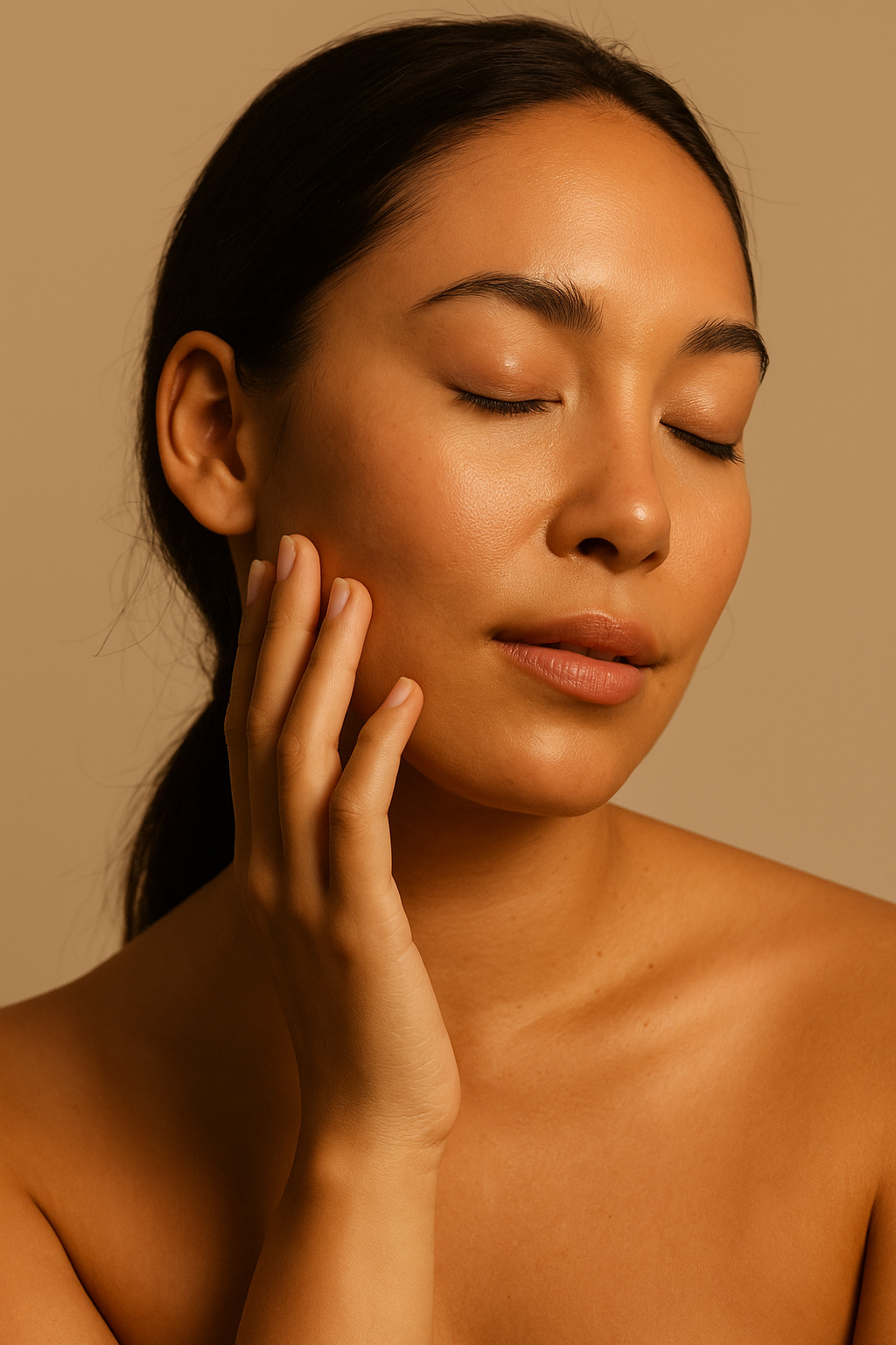 Radiant skin woman model