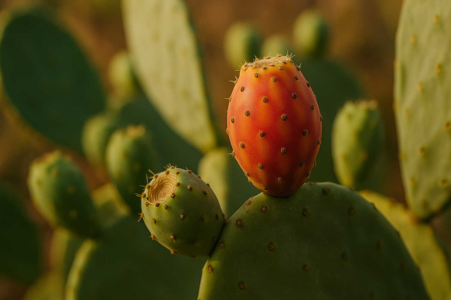 Prickly pear cactus fruit